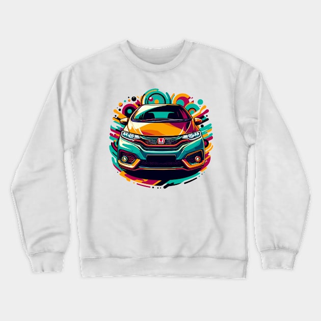 Honda Jazz Crewneck Sweatshirt by Vehicles-Art